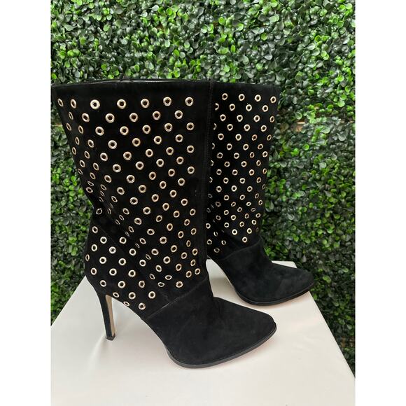 BCBGeneration Mid Calf Black Suede Boot Women’s Size 10M - Picture 4 of 8